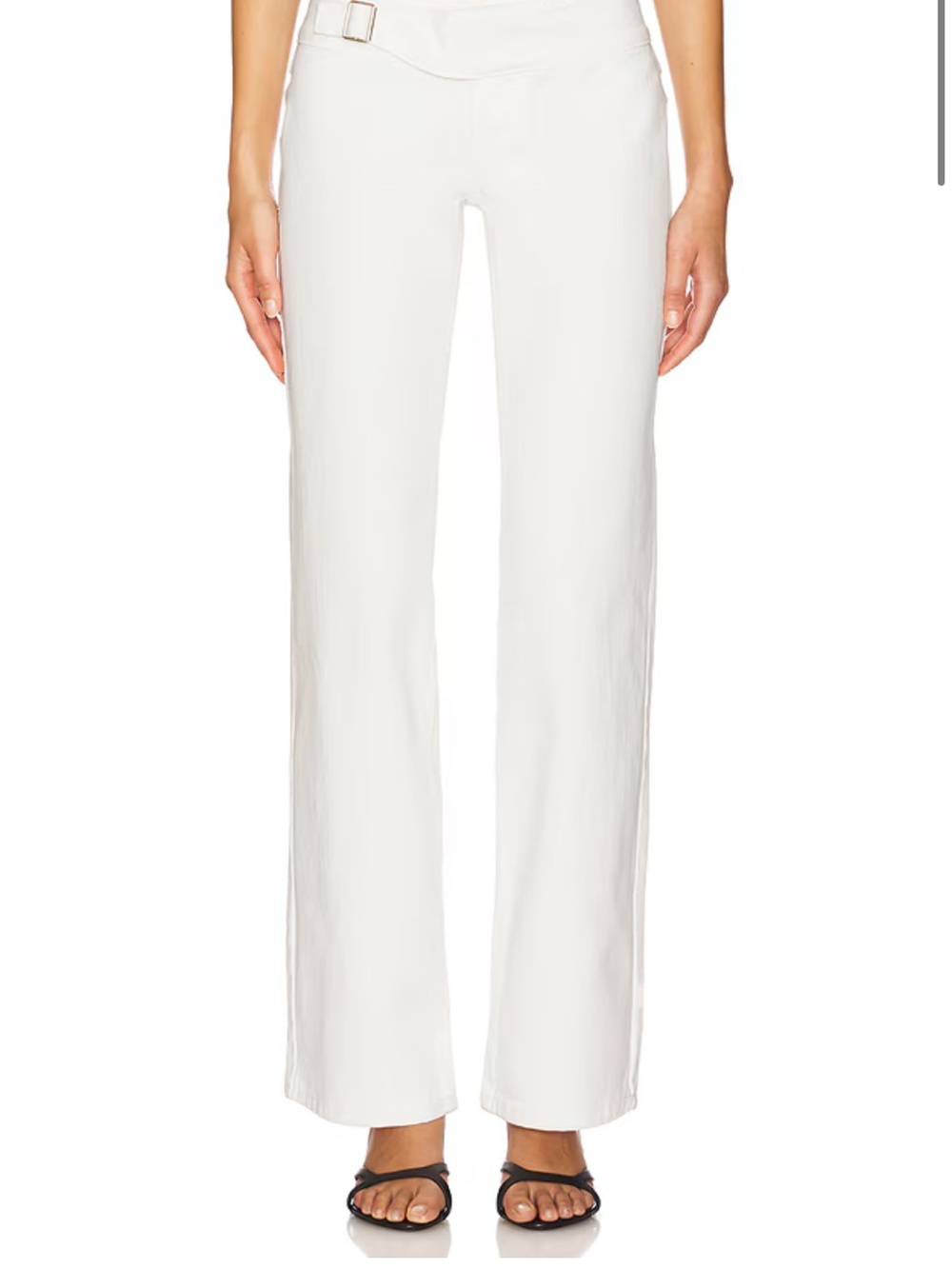 With Jean Saide Jeans in White